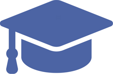 Graduation cap icon representing college admissions for high school students